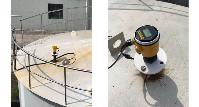 雷達液位計現(xiàn)場安裝圖