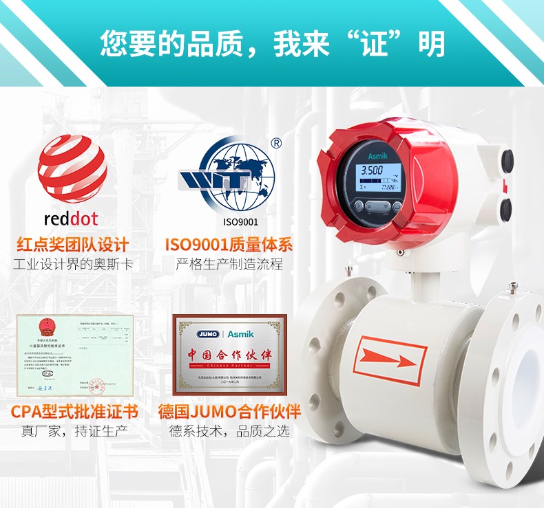 米科LDG-MIK電磁流量計榮譽資質